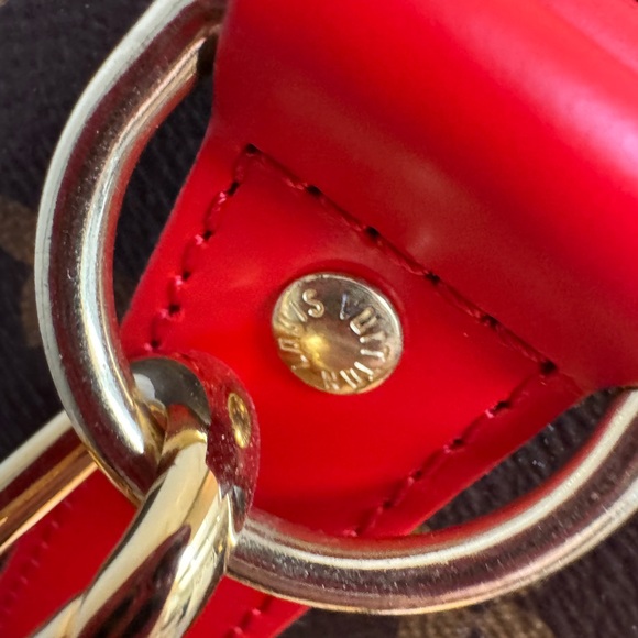 Louis Vuitton Monogram Keepall 50 Boston Travel Hand Bag RARE RED - Picture 16 of 16